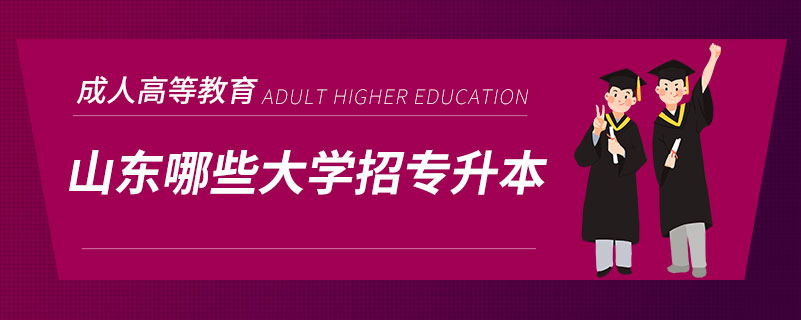 山东哪些大学招专升本