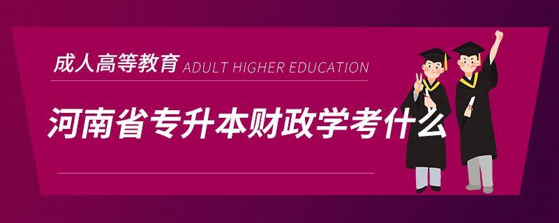 河南省专升本财政学考什么