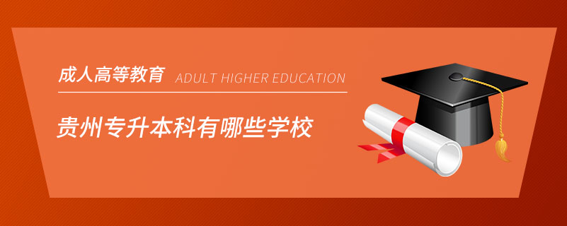 贵州专升本科有哪些学校