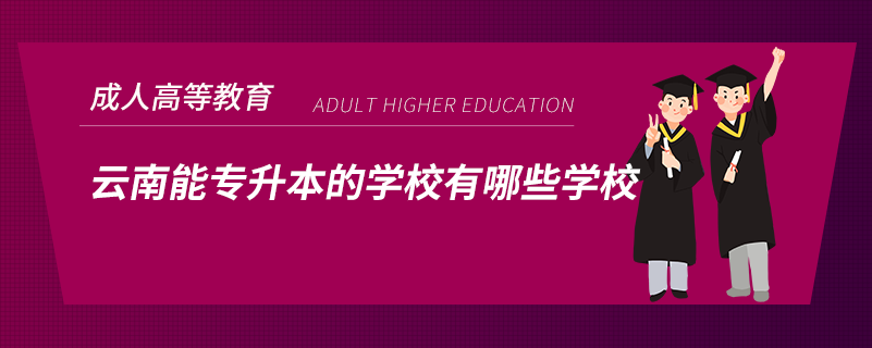 云南能专升本的学校有哪些学校