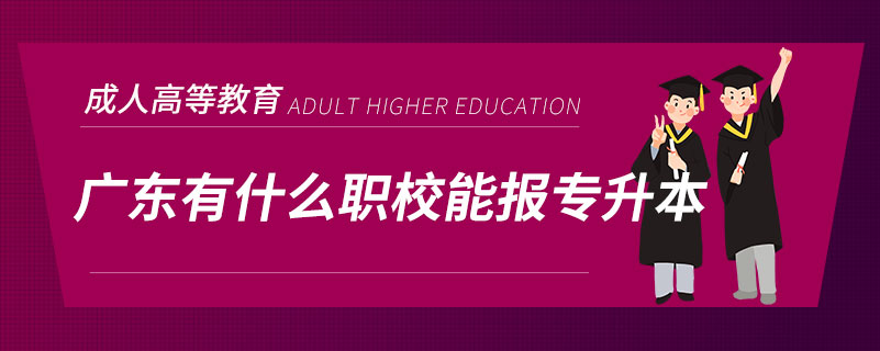 广东有什么职校能报专升本