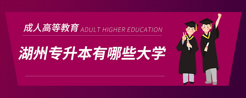 湖州专升本有哪些大学