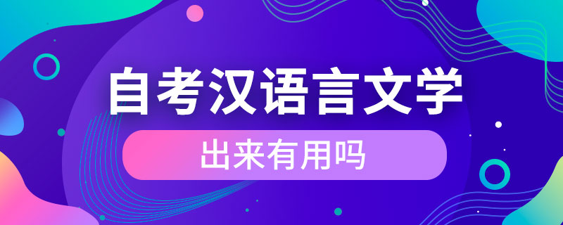 自考汉语言文学出来有用吗