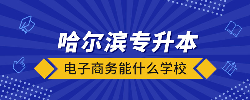 哈尔滨电子商务专升本能什么学校