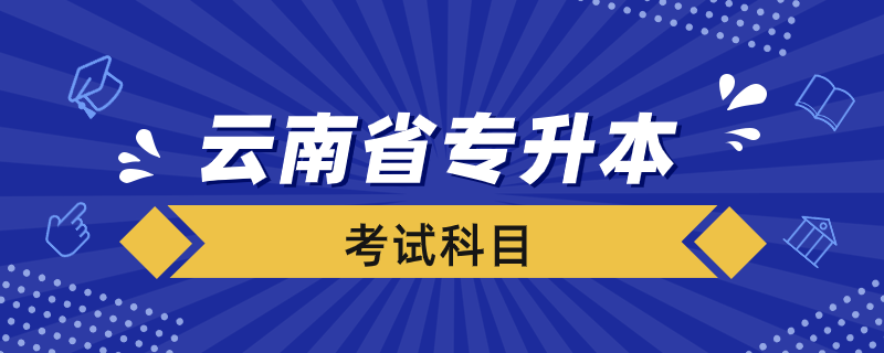 云南省专升本考什么