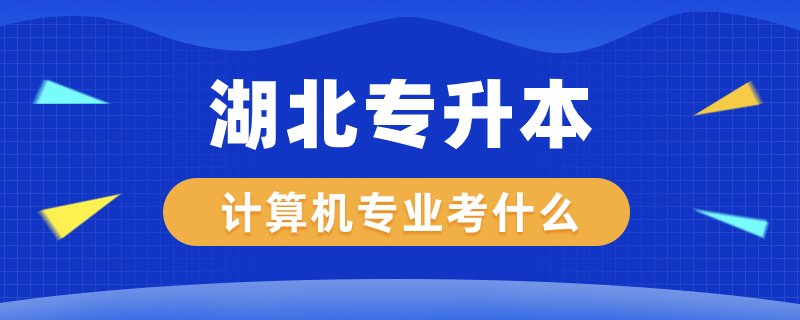 湖北专升本计算机专业考什么