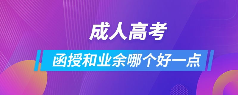 成人高考函授和业余哪个好一点