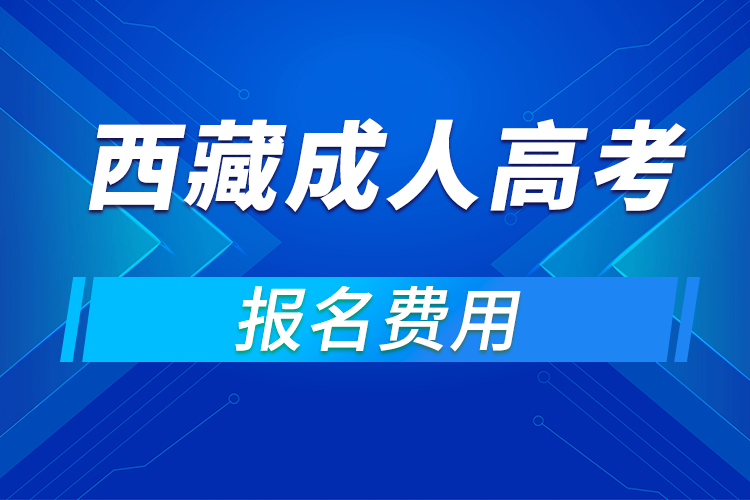 2021年西藏成人高考报名费用