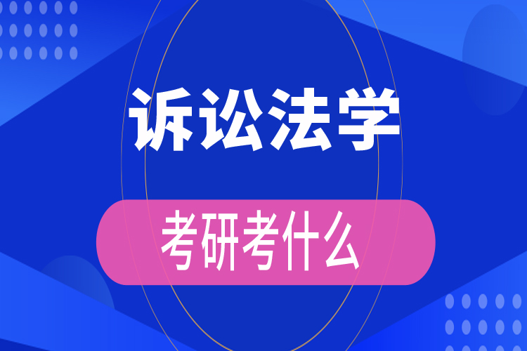 诉讼法学考研考什么