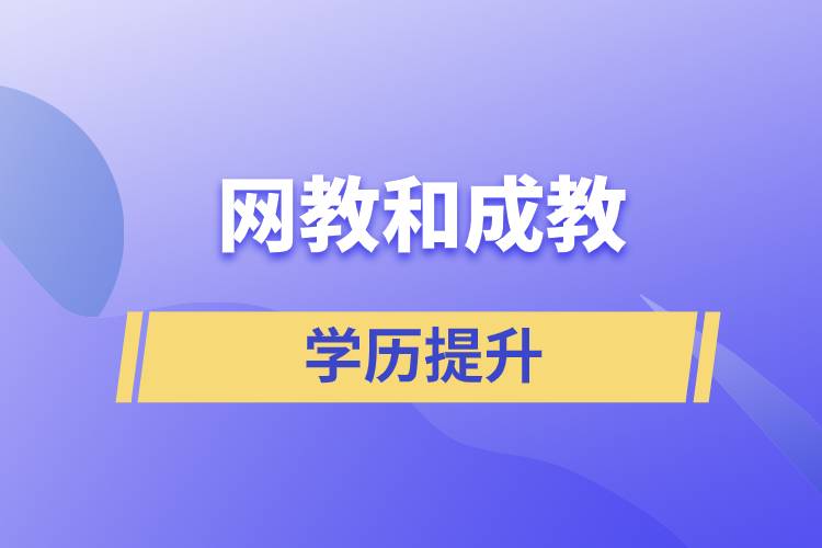 网教和成教哪个含金量高？