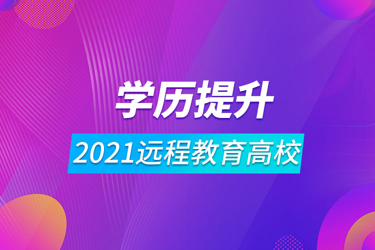 2021远程教育高校