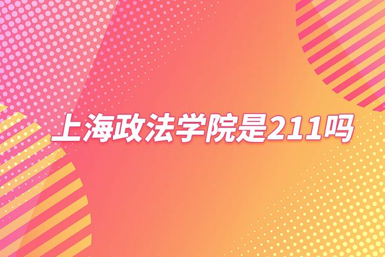 上海政法学院是211吗