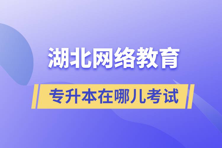 湖北网络教育专升本在哪儿考试