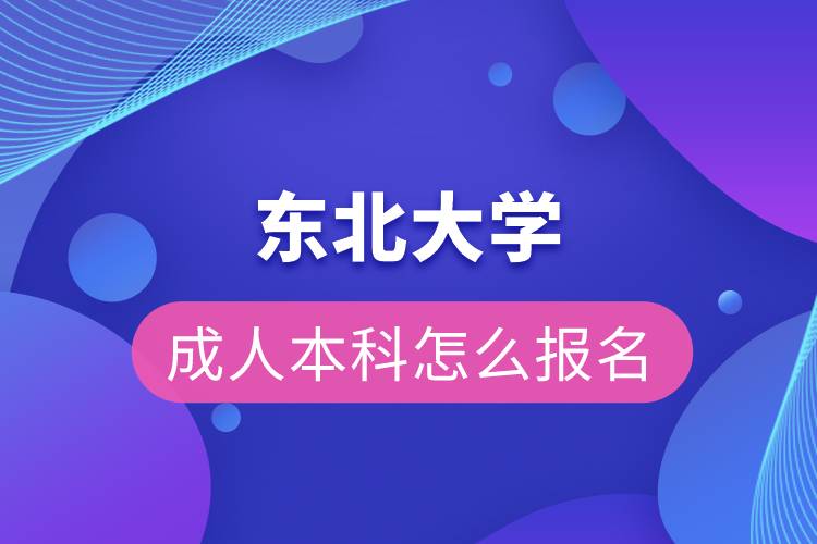 东北大学成人本科报名