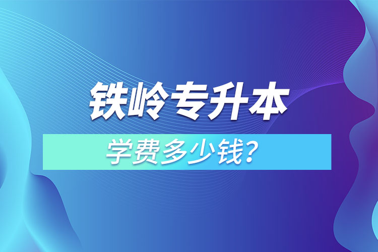 铁岭专升本学费大概多少钱一年？