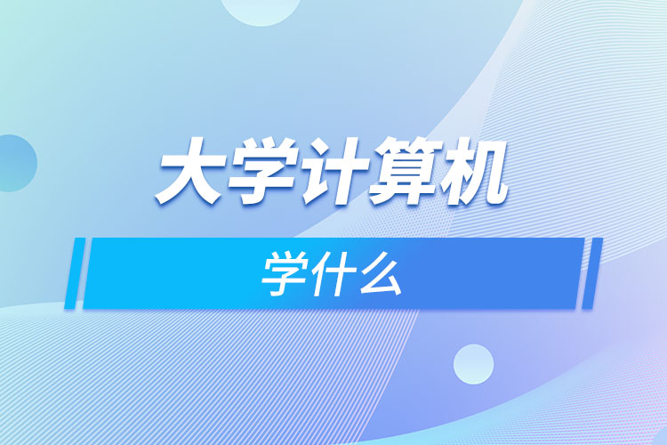 大学计算机学什么