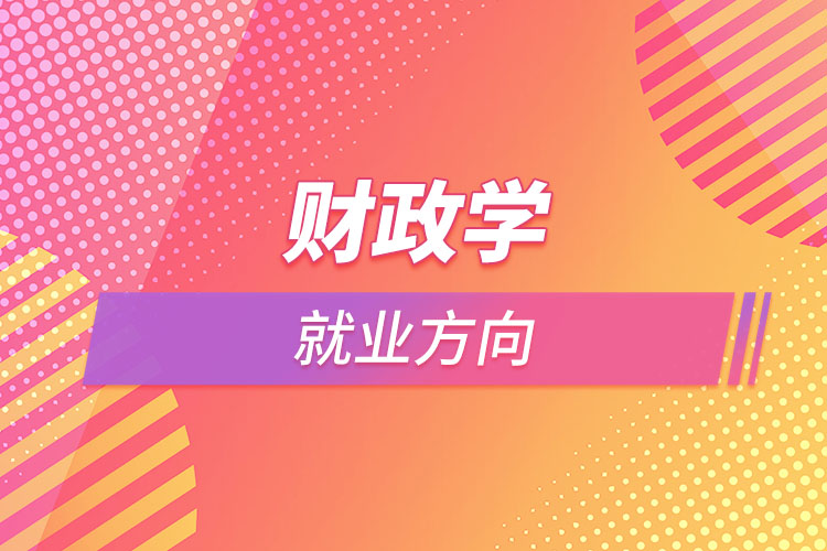 财政学就业方向