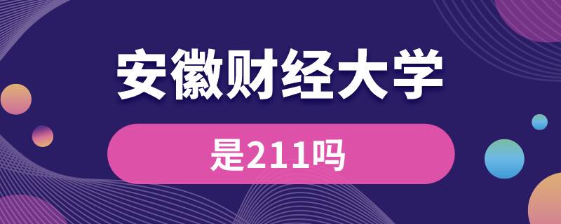 安徽财经大学是211吗