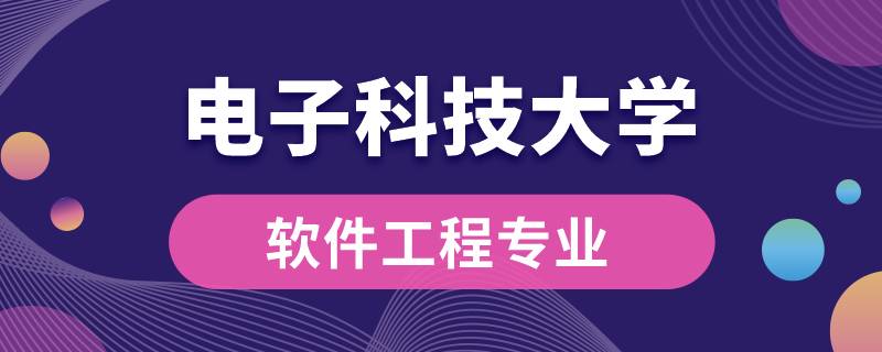 电子科技大学软件工程专业课有什么