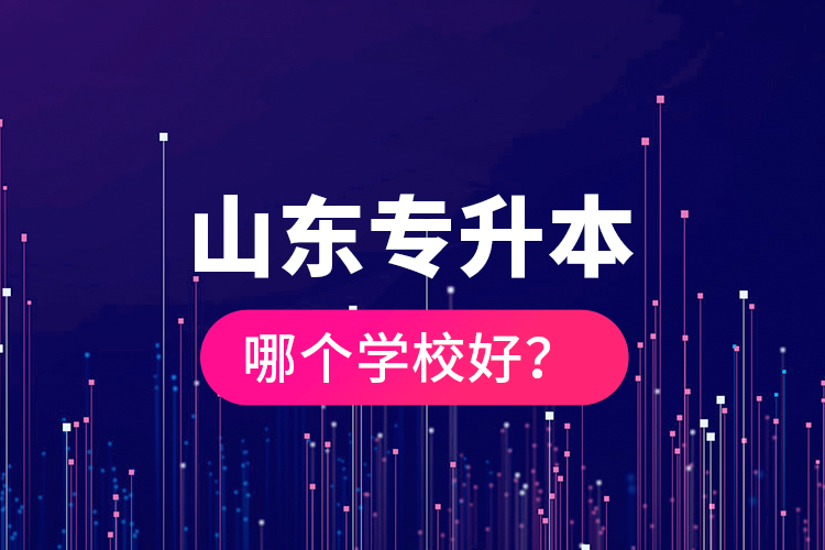 山东专升本哪个学校好？