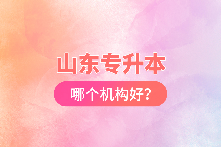 山东专升本哪个机构好？