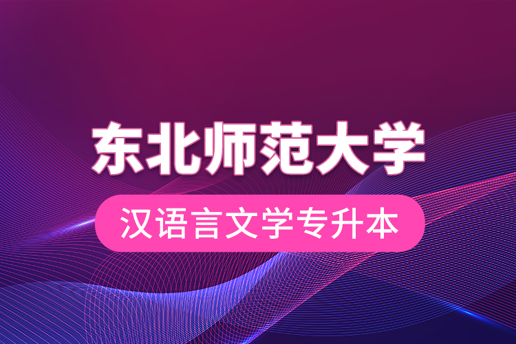 东北师范大学汉语言文学专升本