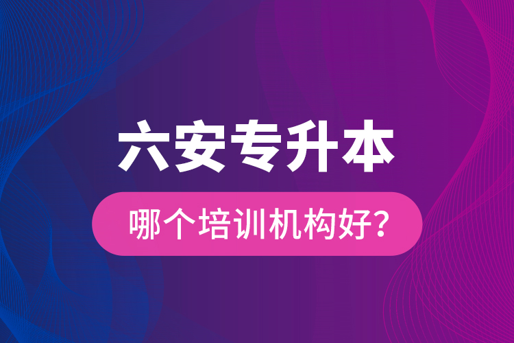 六安专升本哪个培训机构好？