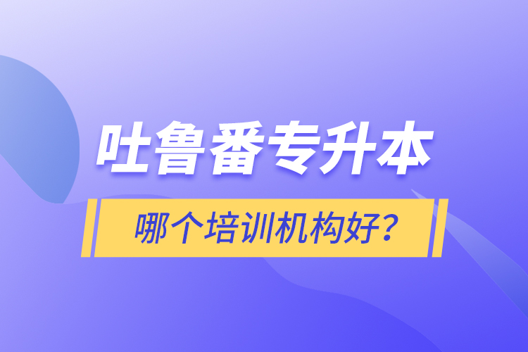 吐鲁番专升本哪个培训机构好？