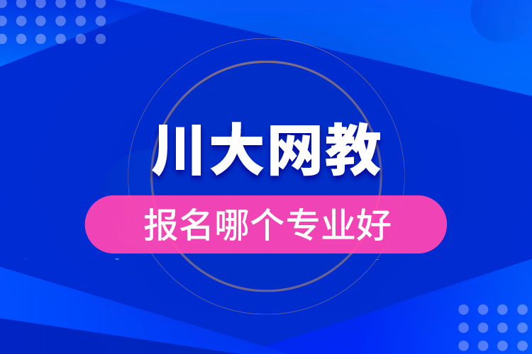 川大网教报名哪个专业好