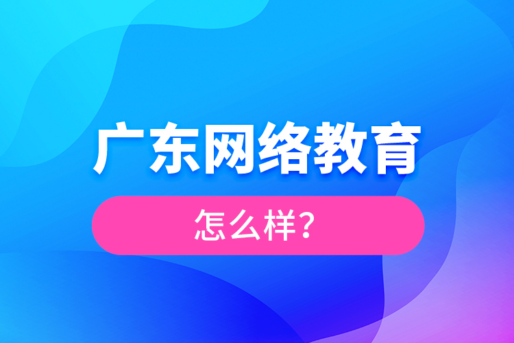 广东网络教育怎么样？