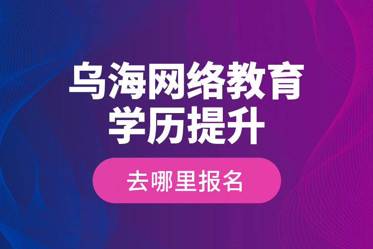 乌海网络教育学历提升去哪里报名？