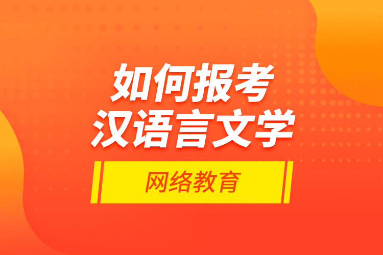 如何报考汉语言文学网络教育？